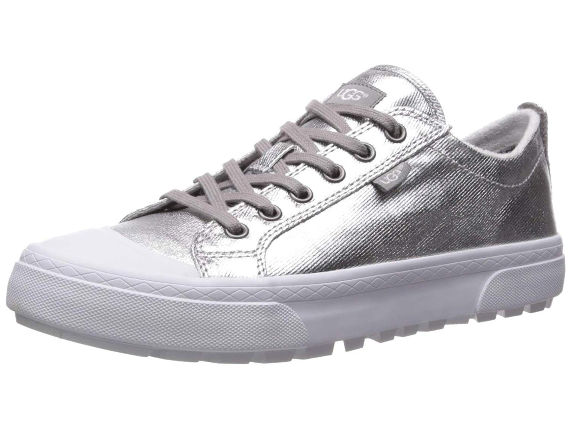 womens silver metallic sneakers