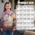 thumbnail image 7 of Uorisanigo Sweatshirt for Kids Trendy Dreamy White Horse Girls Half Zip Sweatshirt Long Sleeve Pullover Crop Tops Oversized Athletic Top Fall Fashion Outfits Clothes Kids Hoodies, 7 of 7