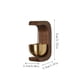 thumbnail image 5 of Timbre de Puerta de Madera, Campana de Tendero, Alerta de Entrada con Latón, 7.5 x 4 x 3 cm, Timbre de Apertura de Puerta Montado en Pared para Hogar, Oficina, Tienda, 5 of 7
