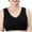 Black, variant on Gpaecead Womens Seamless Wireless Supportive Bra Push Up Comfort Soft No Underwire Full Coverage No Steel Ring Bra 3XL Black