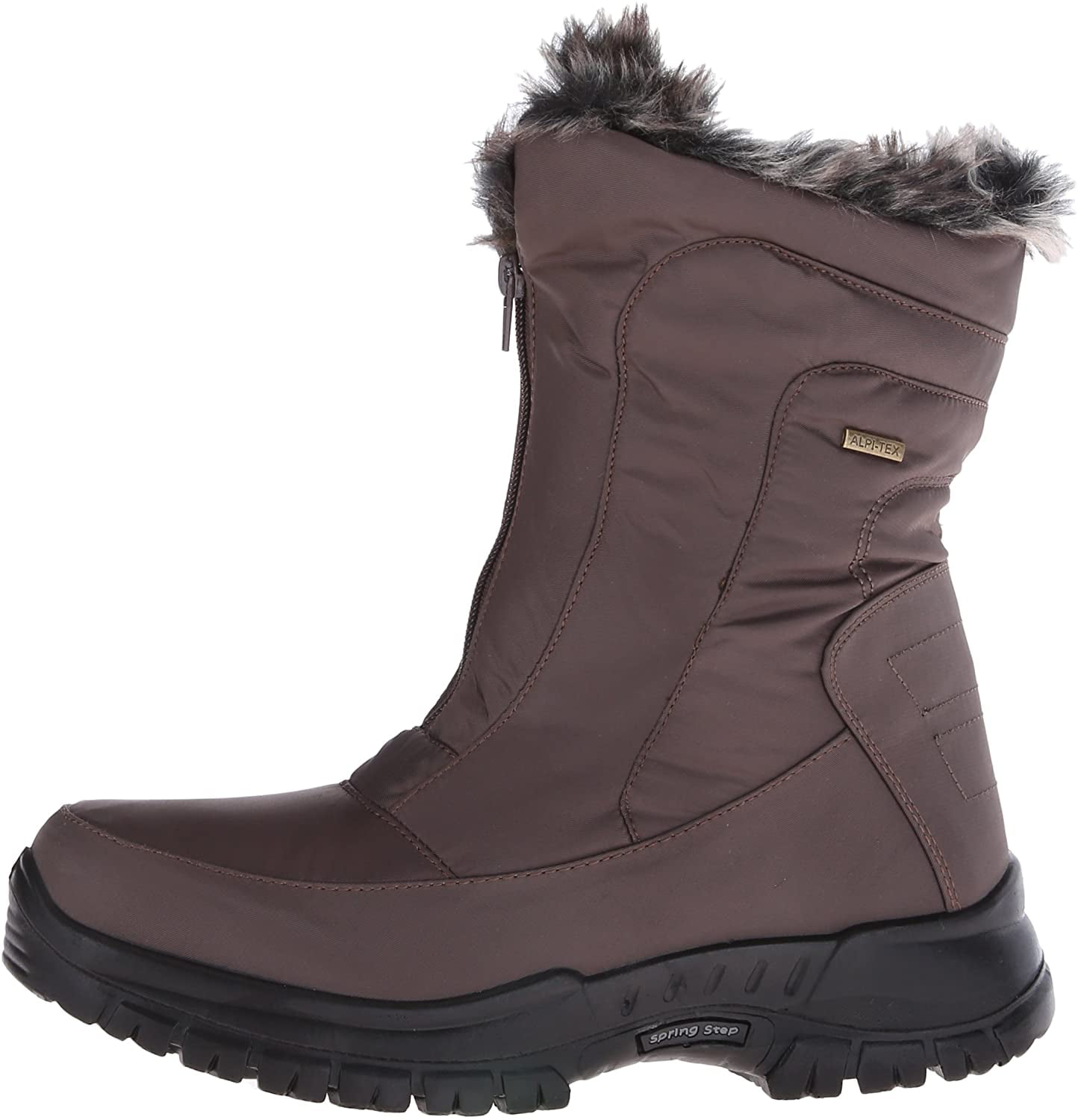 spring step zigzag women's waterproof winter boots