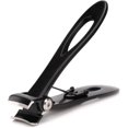 thumbnail image 1 of Nail clippers 16mm wide jaw opening for thick nails stainless steel black, 1 of 5