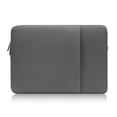 thumbnail image 1 of Home Computer Notebook Liner Bag Upgrade Suede 11/13/14/15/15.6 Inch Waterproof Polyester Fiber Vertical Protective Cover Bag With Pocket, 1 of 3
