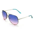 thumbnail image 2 of V.W.E. New Large Limited Edition Colorful Gradient Lens Metal Aviator Sunglasses, 2 of 4