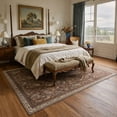 thumbnail image 2 of KUETH Modern 8x10 Area Rugs for Living Room, Non Slip Machine Washable Retro Rugs, Low Pile Chenille Print Rug for Bedroom, Dining Room, Home Office, 2 of 4
