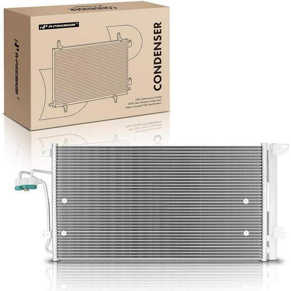 A-Premium A/C Condenser with Dryer and Bracket Compatible with Volkswagen Touareg 2004-2010 Audi Q7 2007-2016 Porsche Cayenne 2003-2006 2008-2010