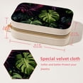 thumbnail image 5 of Tropical Plants Velvet Portable Decorative Box with Removable Compartment - Jewelry Stand, Necklace Organizer, and Gift, 5 of 7