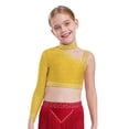 thumbnail image 4 of XUNZOO Big Girls Athletic Tutu Dress 2 Piece Ballet Leotard 6-16 Years Jazz Hip Hop Dance Clothes Set Yellow 16, 4 of 7