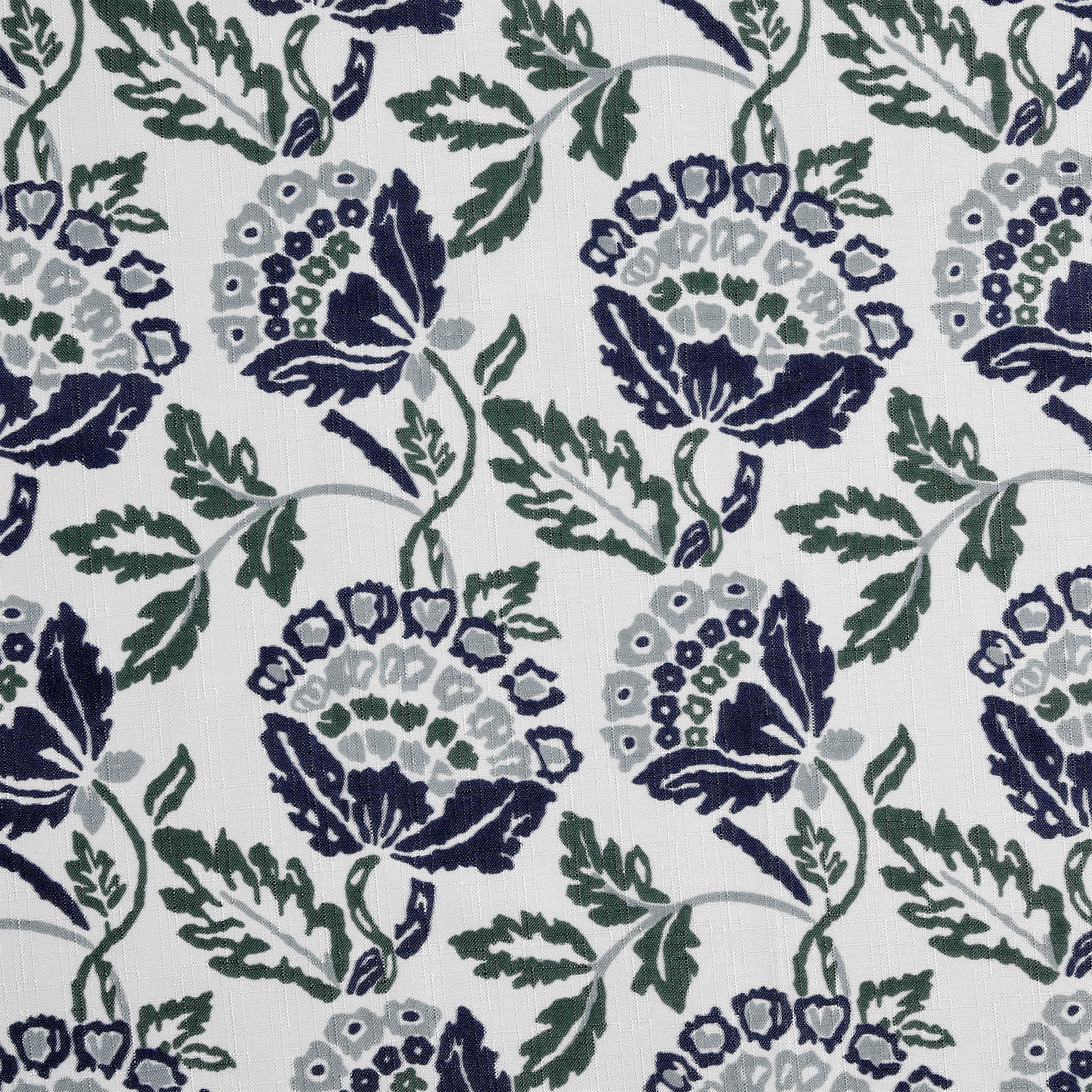 Mainstays Block Floral 13 Piece Shower Curtain and Hook Set, 72 x 72, Navy