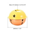 thumbnail image 2 of Jingle Bells, 40mm 5pcs Craft Bells with Star Cutouts for DIY, Yellow/Orange, 2 of 6