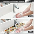 thumbnail image 5 of Coolnut Thanksgiving Autumn Pumpkin 2PCS Kitchen Faucet Mat Bathroom Faucet Mat Sink Microfiber Cloth Faucet Splash Catcher Faucet Mat Dish Drying Mat Sink Mat for Kitchen Sink 30x5in, 5 of 7