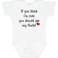 thumbnail image 3 of Inktastic Cute Uncle Boys or Girls Baby Bodysuit, 3 of 5
