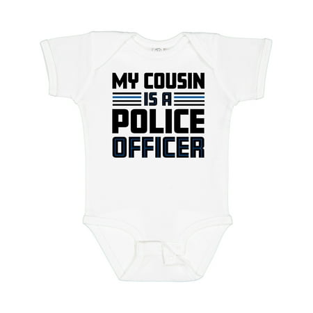 

Inktastic My Cousin is a Police Officer Gift Baby Boy or Baby Girl Bodysuit