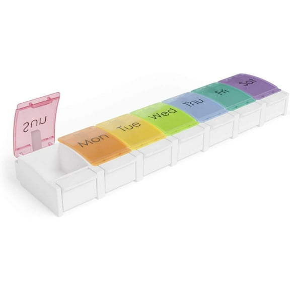 Pill Box, 7 day Easy open, Case Organizer