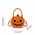 thumbnail image 5 of CAIXIA Womens Crossbody Bag Womens Halloween Pumpkin Printed Crossbody Messenger Bag, Compact Satchel Unique Handmade Shoulder Tote Purse, 5 of 7