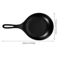 thumbnail image 2 of Milisten 1Pcs Salad Plate With Handles For Organizing And Serving In Black Material, 2 of 7
