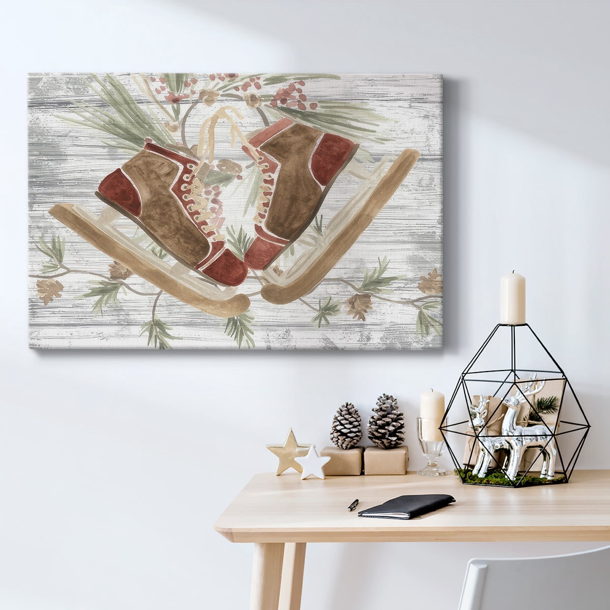 Pinecone Lodge Collection A- Gallery Wrapped Canvas