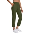 thumbnail image 4 of SimpleJoyi Womens Stretch Capri Casual Pants High Waist with Side Pockets Travel Daily Workout Trousers, 4 of 8