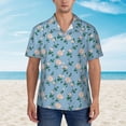 thumbnail image 4 of Goofa Rose Flowers Hawaiian Shirt for Men, Unisex Summer Beach Casual Short Sleeve Button Down Shirts,Aloha Tropical Floral print shirt-Small, 4 of 9