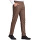 thumbnail image 5 of Pantalones de vestir planos de color bloque impresos geométricos casuales para hombres INSPIRE CHIC 38 Marrón, 5 of 7