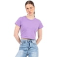 thumbnail image 1 of Playera Crop Básica Manga Corta Para Mujer Quarry Color Morado, 1 of 4