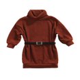 thumbnail image 1 of Enfants Bébé Filles Pull Robe d'Hiver Automne Solide Col Roulé à Manches Longues Tricot Robe avec Ceinture Verte 3-4 Ans, 1 of 7