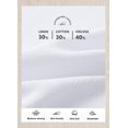 thumbnail image 4 of Pantalones Libin de lino con pernera ancha para mujer, color blanco, talla grande, 4 of 7