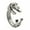 04#Silver Dachshund Dog, variant on MATROOY Fashion Women Cute Dog Cat Rings Wedding Party Jewelry Gift Adjustable Rings-09#Black French Bulldog