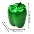 thumbnail image 2 of Gytml Vegetable Storage Containers For Refrigerator, Reusable Green Pepper Shaped Preservation Box, Food Storage Containers With Lids, Refrigerator Preservation Container Green-9.5x9.5x11.5, 2 of 3