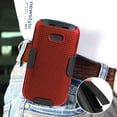 thumbnail image 3 of Nakedcellphone [Grid Texture] Snap-On Hard Case Cover with [Rotating/Ratchet] Belt Clip Holster Holder for Alcatel Go Flip 3, Alcatel Smartflip Phone (2019) 4052R/4052C/4052W, 3 of 10