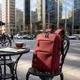 thumbnail image 4 of Men Business Laptop Backpack Travel Work Bag Multi Compartment External Charging Port Water Resistant Daily Commute Computer Bag, 4 of 6