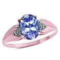 thumbnail image 3 of Star K � Oval 9x7 Genuine Tanzanite trillion miracle setting wide band Ring, 3 of 9