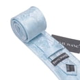 thumbnail image 4 of Corbata Barry.Wang Floral Azul Bebé de Seda Set 150 cm, 4 of 6