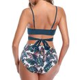thumbnail image 4 of Nituyy Women Criss Cross Push Up High Waist Bikini Sets Swimsuit Bathing Suits, 4 of 6
