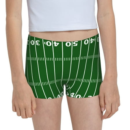 Pofeuu American Football Field1 Print Soft Cotton Girls Boyshort panties Toddler Underwear-Small