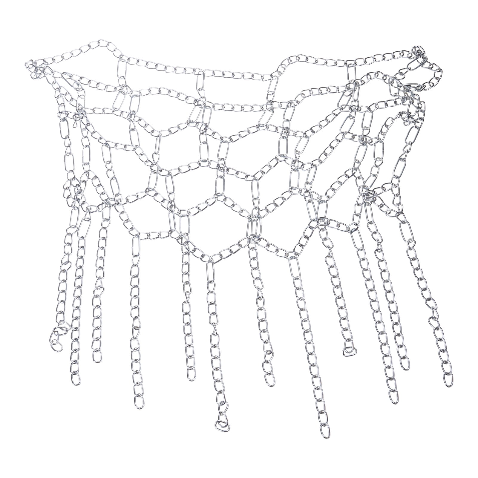 Heavy Duty Metal Chain Basketball Net Outdoor Goal Basketball Net for Most Standard Hoop Basketball Targets Net