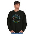 thumbnail image 5 of Tootsie Roll Pop Mr Owl Neon Sign Sweatshirt for Men or Women Brisco Brands S, 5 of 6