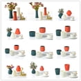thumbnail image 4 of Nordic Creative Plastic Vase Home Living Room Decoration Dried Flower Flower Arrangement Fall-resistant Imitation Ceramic Cross-border Hot Vase, 4 of 7