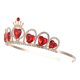 thumbnail image 5 of GOOHOCHY Tiara de corazón rojo, corona de corazón, joyería para el cabello, corona de boda para novia, 5 of 7