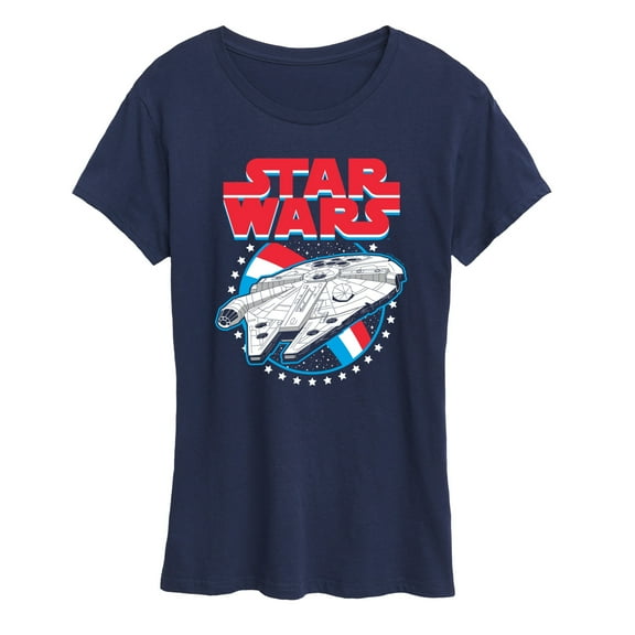 Star Wars - Millennium Falcon Americana - Women's Short Sleeve Classic Fit Tee