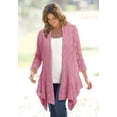 thumbnail image 2 of Woman Within Plus Size Open Front Pointelle Cardigan Sweater, 2 of 6