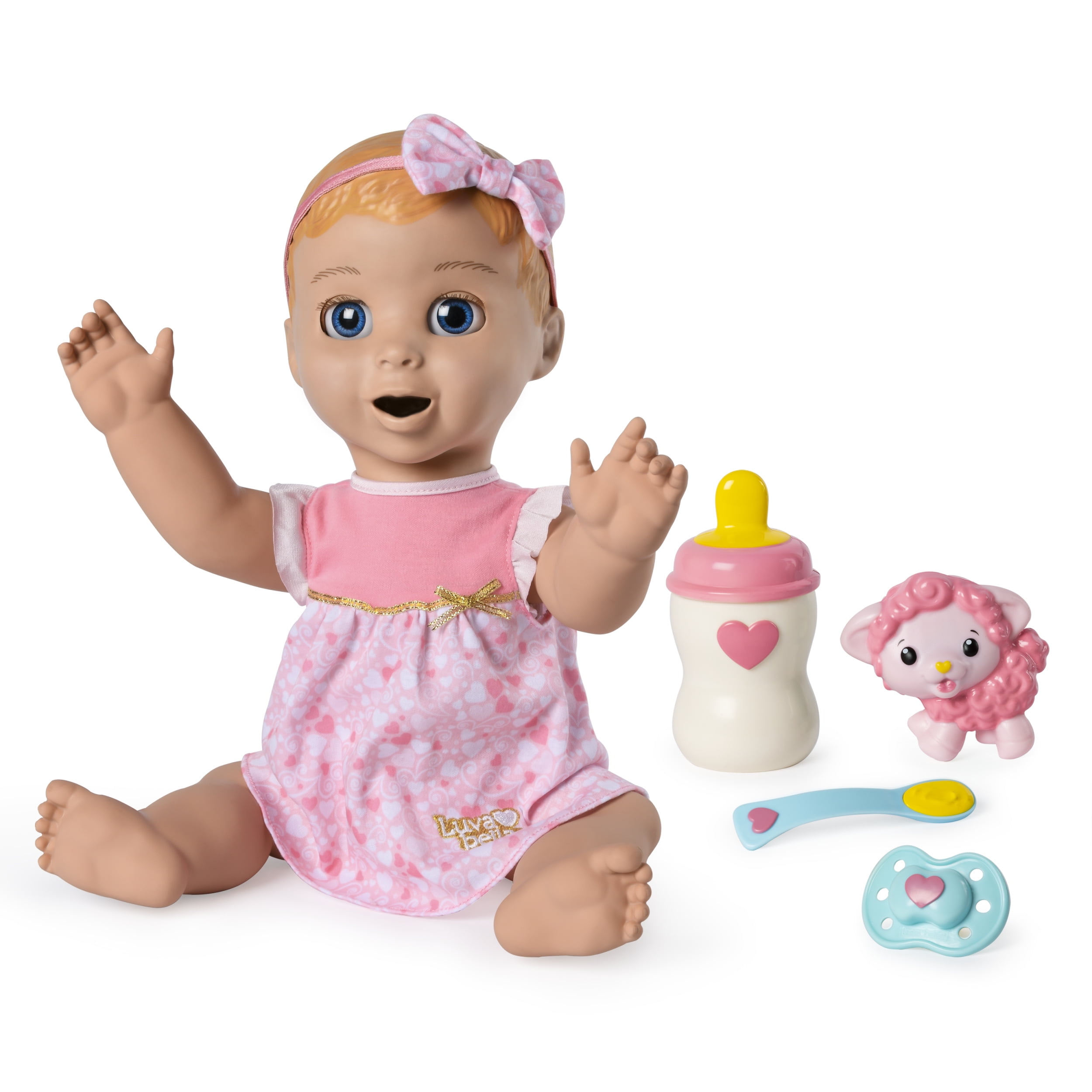 Luvabella Blonde Hair, Responsive Baby Doll with Real ...