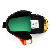 ikiki Scorching Hotrod Squeakerless Toddler Shoes | Black Flame Pattern