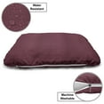thumbnail image 3 of Oriental Pet Bed, Tulip Flower and Leaves Curlicue Vintage Ornamental Illustration, Chew Resistant Pad for Dogs and Cats Cushion with Removable Cover, 24" x 39", Dried Rose Pale Maroon, by Ambesonne, 3 of 4