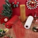 thumbnail image 5 of 3 rollos de 90 pies de cinta de malla dorada, roja y blanca de 10.24 pulgadas de grosor, con malla plástica y detalles dorados. Cintas navideñas de malla ancha., 5 of 6