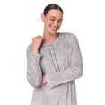 thumbnail image 5 of Aria Women’s Knit Velour Long Sleeve Ballet Nightgown, Sizes XS-5X, 5 of 6