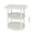 White, variant on 3 Tier Floor Shelf Organizer, Modern Side Table with Storage, Assemble Yourself Small Space Furniture for Bedroom Living Room, Modular Stackable Shelf Unit as Sofa End Table or Nightstand