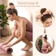 thumbnail image 5 of SHAANXIXIAN Adjustable Yoga Mat Scrunchie, 2-in-1 Mat Strap and Hair Tie, Fits All Standard & Extra Thick Yoga Mats, 5 of 5