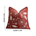 thumbnail image 3 of Qholemyo Floral Embroidered Throw Pillow Covers 17.7x17.7in Soft Elegant Decor For Indoor Sofa Bedroom, 3 of 6