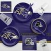 Baltimore Ravens Game Day Party Supplies Kit for 8 Guests
